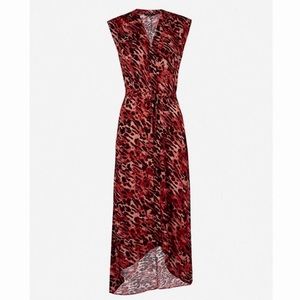 Allsaints , Red Animal Print Dress